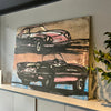 'Sunday Drive' David Bromley. Acrylic and oil on canvas. 120 x 150cm