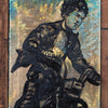 'I Remember When I Was Young' David Bromley. Acrylic and oil on canvas. 46 x 38cm (frame size 54cm x 47cm)