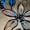 'Blooms on Gold III' David Bromley. Acrylic on canvas with gold leaf gilding. 90 x 60cm