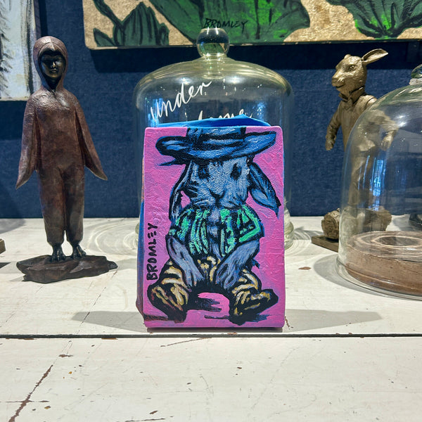 'Thumper' David Bromley. Acrylic on linen. 24 x 16cm