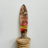 16. 'Vibrations' David Bromley customised skateboard deck. 79 x 20cm