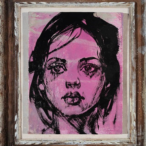 ‘ Received Scripts IV ’ Acrylic on canvas. 42 x 32 cm (frame size 65 x 55 cm) $ 2,100