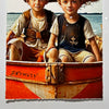 'Little Sailors III' David Bromley. AI generated print on art paper. 34 x 25cm (51 x 41cm frame size)