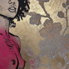 'Milan' David Bromley. Acrylic, oil and gold leaf gilding on canvas. 100 x 150cm