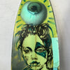 17. 'Captain Goodvibes' David Bromley customised surfboard. 185cm