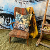 'Roses II' Linen Cushion by Bromley Studio. 60 x 60cm