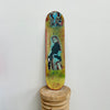 12. 'Barbarella' David Bromley customised skateboard deck. 79 x 20cm