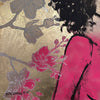 'Milan' David Bromley. Acrylic, oil and gold leaf gilding on canvas. 100 x 150cm