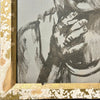 'Smoking Boy' David Bromley. Acrylic on canvas, framed. 52 x 45cm
