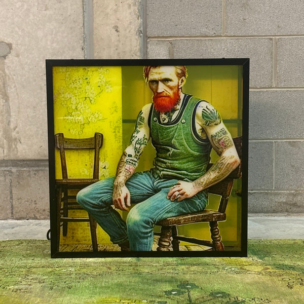 ‘Like Vincent III’ Light Box. Edition of 12. 60 x 60cm