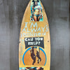 43. 'It's No Good' David Bromley customised surfboard