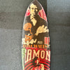 16. 'Vibrations' David Bromley customised skateboard deck. 79 x 20cm