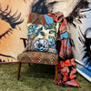 'Roses II' Linen Cushion by Bromley Studio. 60 x 60cm