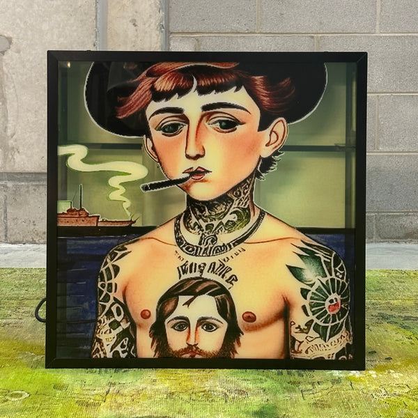 ‘First Voyage II’ Light Box. Edition of 12. 60 x 60cm