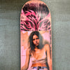 10. 'Panther' David Bromley customised skate board deck. 79 x 20cm