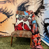 'Vibrant Butterflies ' Velvet Cushion by Bromley Studio. 60 x 60cm