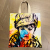 'Paper Boy' Large Cotton Canvas Tote by Bromley Studio. 59 x 54cm