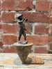 'Marching On' David Bromley. Cast bronze mini maquette with base. Edition AP. 27cm height.
