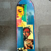 13. 'My Tribe' David Bromley customised skateboard deck. 81 x 21cm