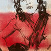 'Angus Young' David Bromley. Acrylic on board. 53 x 46cm