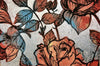 'Blooms on Silver I' David Bromley. Acrylic on canvas with silver metal leafing. 60 x 90cm