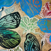 'Lively Butterflies' David Bromley. Acrylic on canvas with gold leaf gilding. 120 x 180cm