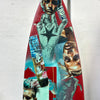 17. 'Captain Goodvibes' David Bromley customised surfboard. 185cm