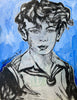 'Boy Portrait I' David Bromley. Acrylic on linen. 53 x 41cm