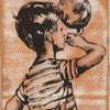 'Blowing Bubbles' David Bromley. High pigment print