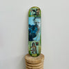 12. 'Barbarella' David Bromley customised skateboard deck. 79 x 20cm