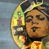 1. 'Scorpio' David Bromley customised skim board. 59cm diameter