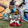 'Springtime' Velvet Cushion by Bromley Studio. 60 x 60cm