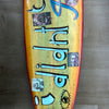 24.'I didn't think I told you I was leaving' David Bromley customised surfboard. 245cm