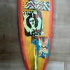 24.'I didn't think I told you I was leaving' David Bromley customised surfboard. 245cm