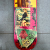 9. 'Slow Ride' David Bromley customised skate board deck. 79 x 19cm