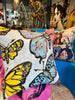 ‘Like a Rainbow’ Linen Cushion by Bromley Studio. 60 x 60cm