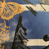 ‘Romy with Butterflies’ David Bromley. Acrylic on canvas with silver metal leaf gilding. 180 x 150cm
