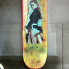 12. 'Barbarella' David Bromley customised skateboard deck. 79 x 20cm