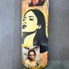 3. 'Intimate Strangers' David Bromley customised skateboard deck 79 x 20cm