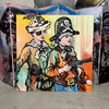 'The Dress Up Box' David Bromley. Acrylic on canvas. 150 x 150 cm