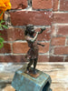 'Bubble Girl' David Bromley. Cast bronze mini maquette with red patina. Edition AP. Height 27cm
