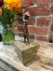 'Searching for Adventure' David Bromley. Cast bronze mini maquette with coloured patina and base. Edition AP. 27cm Height.