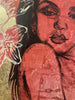 'Allie'. David Bromley. Acrylic on canvas with gold leaf gilding. 150cm x 120cm.