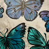 'Coastal Butterflies' David Bromley. Acrylic on canvas with silver metal leaf gilding. 150 x 180 cm