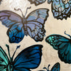'Coastal Butterflies' David Bromley. Acrylic on canvas with silver metal leaf gilding. 150 x 180 cm