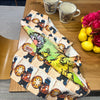 'GROVER & BIG BIRD' LINEN TEA TOWEL BY DAVID BROMLEY