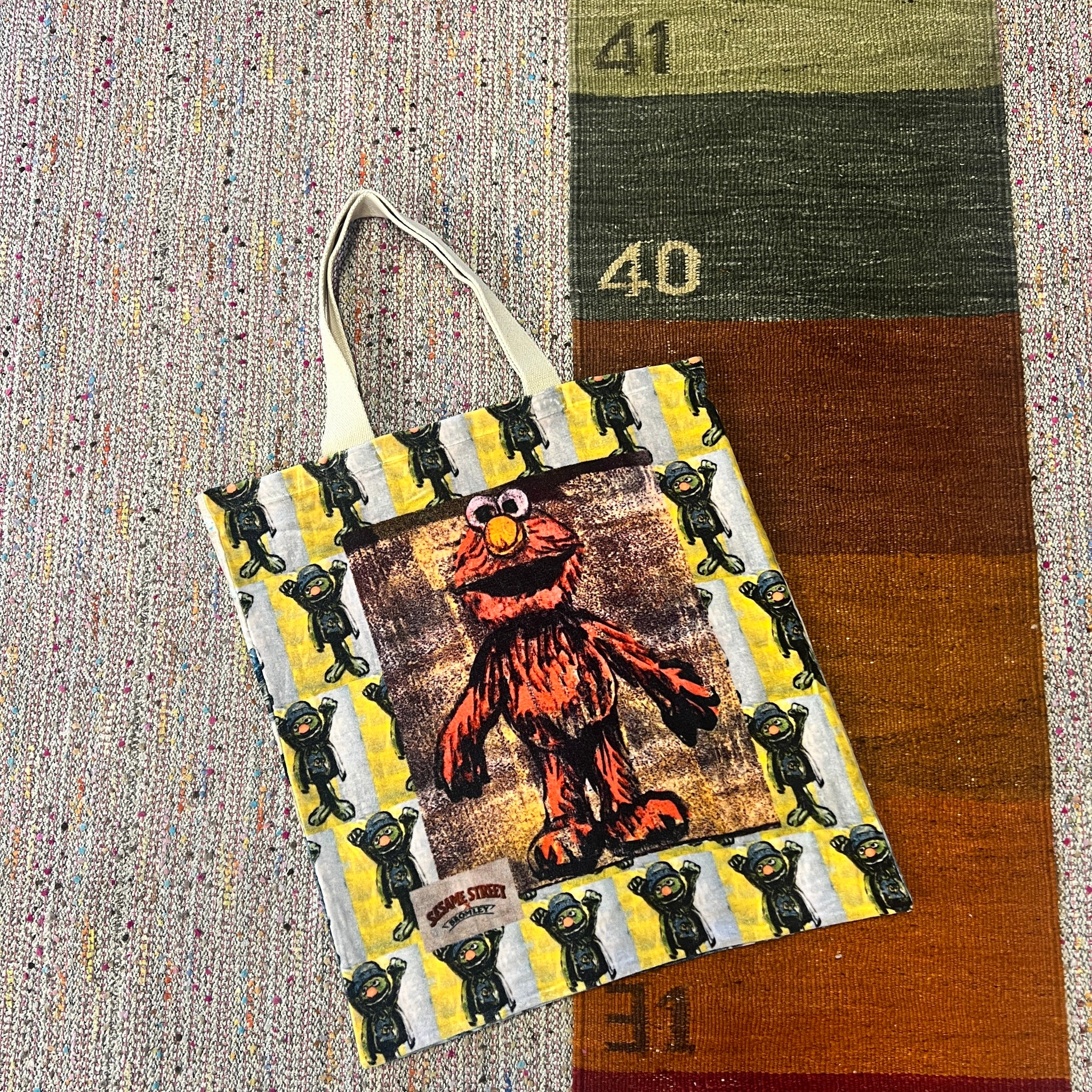 'ELMO' VELVET TOTE BY DAVID BROMLEY