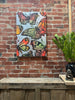 'Autumn Butterflies' David Bromley, Acrylic on Canvas with silver leaf gilding, 90cm x 60cm