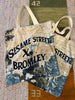'SUPER GROVER' VELVET TOTE BY DAVID BROMLEY