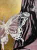 'Stephanie' David Bromley. Acrylic on canvas with gold leaf gilding. 120cm x 90cm.